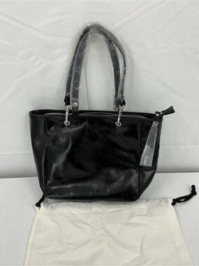 Opening Ceremony Black Leather-Effect Tote d27